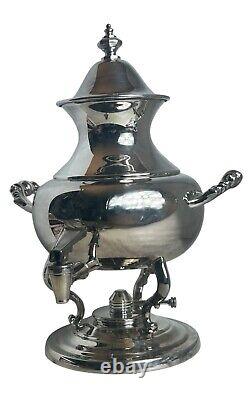 Vintage Tea Urn Primrose Silver Plate Coffee Hot Water Beverage Dispenser