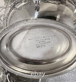 Vintage Tea and Coffee Set Silver Treble Plate Simpson Hall & Miller 1800's