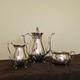 Vintage Three-piece Silver-plated Tea Set Made By The Colonial Silver Company