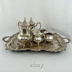 Vintage Towle Silver Plate 6-Piece Tea Set