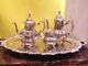 Vintage Towle -silver Plated Coffee/tea Set With Large Tray