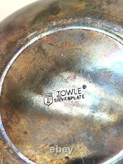 Vintage Towle Silverplate Tilting Coffee Pot Tea Kettle with Stand and Burner