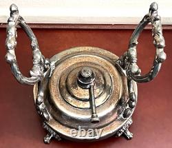 Vintage Towle Silverplate Tilting Coffee Pot Tea Kettle with Stand and Burner