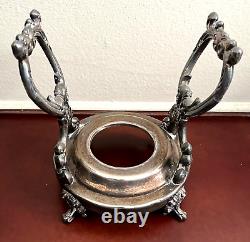 Vintage Towle Silverplate Tilting Coffee Pot Tea Kettle with Stand and Burner