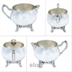Vintage USA Oneida silver plate Regency style 4 piece tea / coffee service