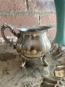 Vintage Victorian Coffee Tea set International Silver Co Wedding Antique Large