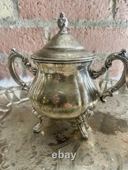 Vintage Victorian Coffee Tea set International Silver Co Wedding Antique Large