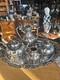 Vintage Victorian Ornate Silver Plated 5 Piece Tea Coffee Set