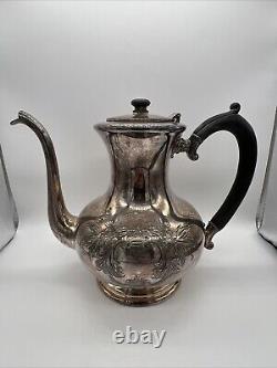 Vintage WM A. Rogers Silver Tea Set Of 4 Antique Silver Plate Silverware