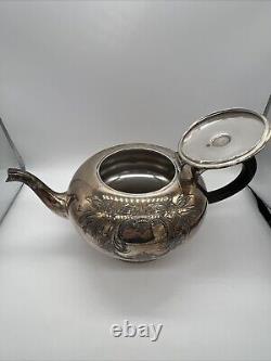 Vintage WM A. Rogers Silver Tea Set Of 4 Antique Silver Plate Silverware