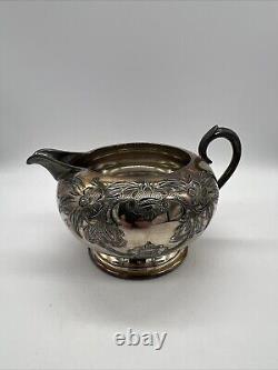 Vintage WM A. Rogers Silver Tea Set Of 4 Antique Silver Plate Silverware