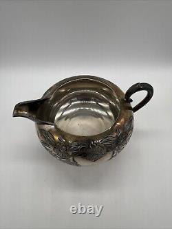 Vintage WM A. Rogers Silver Tea Set Of 4 Antique Silver Plate Silverware
