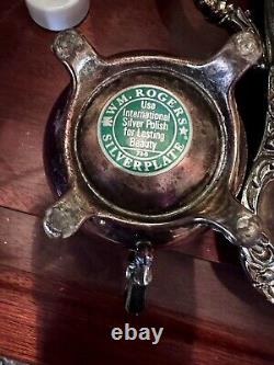 Vintage W. M. Rogers Silver-plated 7 Piece Coffee/Tea Set with Tray