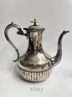 Vintage Walker & Hall Silver Plate 4-Piece Tea Set 3053