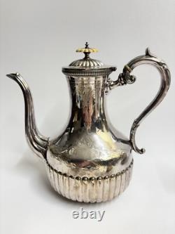 Vintage Walker & Hall Silver Plate 4-Piece Tea Set 3053