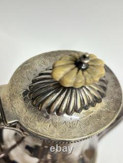 Vintage Walker & Hall Silver Plate 4-Piece Tea Set 3053