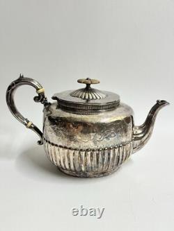 Vintage Walker & Hall Silver Plate 4-Piece Tea Set 3053