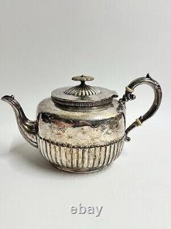 Vintage Walker & Hall Silver Plate 4-Piece Tea Set 3053