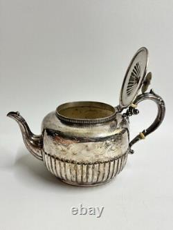 Vintage Walker & Hall Silver Plate 4-Piece Tea Set 3053