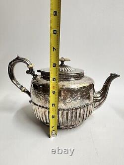 Vintage Walker & Hall Silver Plate 4-Piece Tea Set 3053