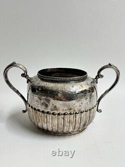 Vintage Walker & Hall Silver Plate 4-Piece Tea Set 3053