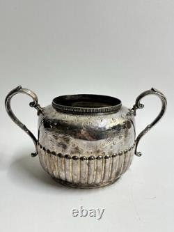 Vintage Walker & Hall Silver Plate 4-Piece Tea Set 3053