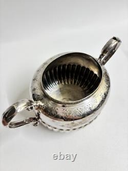 Vintage Walker & Hall Silver Plate 4-Piece Tea Set 3053