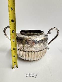 Vintage Walker & Hall Silver Plate 4-Piece Tea Set 3053