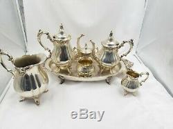 Vintage Wallace Baroque Silverplate Coffee & Tea Set