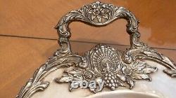 Vintage Wallace Christopher Wren Silver Plated Waiter Tea Service Footed Tray