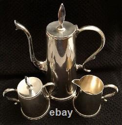 Vintage Wallace Silverplate USA Town House Tea/Coffee Set Mid Century Modern