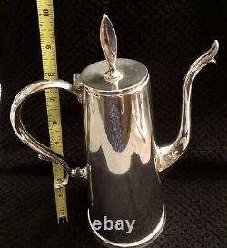 Vintage Wallace Silverplate USA Town House Tea/Coffee Set Mid Century Modern
