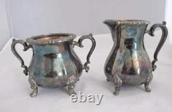 Vintage Webster Wilcox By Oneida 5 pcs. Silver Plate Coffee & Tea Service Set