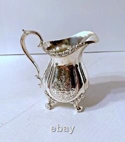 Vintage Wilcox International DU BARRY Chased Engraved Silver Tea & Coffee Set