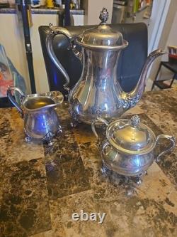 Vintage Wilcox International Silver Company 4 Piece Tea set. (Silver Plate)