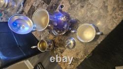 Vintage Wilcox International Silver Company 4 Piece Tea set. (Silver Plate)