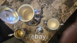 Vintage Wilcox International Silver Company 4 Piece Tea set. (Silver Plate)