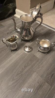 Vintage Wilcox International Silver Company 4 Piece Tea set. (Silver Plate)