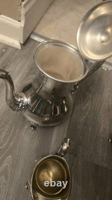 Vintage Wilcox International Silver Company 4 Piece Tea set. (Silver Plate)