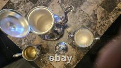 Vintage Wilcox International Silver Company 4 Piece Tea set. (Silver Plate)