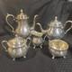 Vintage Wilcox Silver Du Barry Floral Coffee Tea Server Set Silver Plate N7060