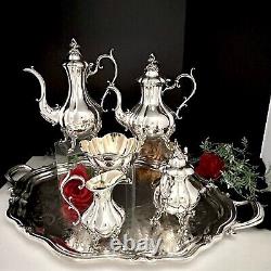 Vintage Winthrop Tea Set Reed and Barton Silver Plated Coffee Service Set 6 Pcs