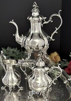 Vintage Winthrop Tea Set Reed and Barton Silver Plated Coffee Service Set 6 Pcs