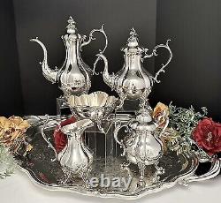 Vintage Winthrop Tea Set Reed and Barton Silver Plated Coffee Service Set 6 Pcs