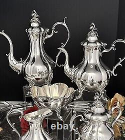 Vintage Winthrop Tea Set Reed and Barton Silver Plated Coffee Service Set 6 Pcs