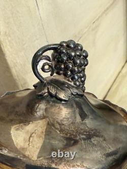 Vintage or Antique EGW & S Hand Chased Victorian Silver Plate Tea Set Ornate