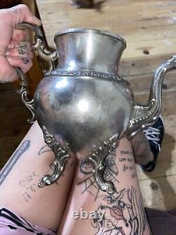 Vintage silver plate tea pot Without lid