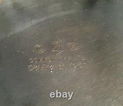 Vtg 30s OLD ENGLISH MELON Silverplate 4-Pc Coffee Tea SetOneida Community Plate