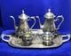 Vtg 5 Pc Sheridan Baroque Silver Plate Tray Tea Coffee Serving Set Leonard 18x14