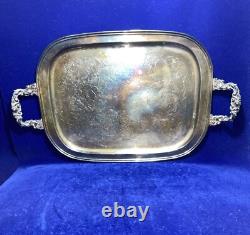 Vtg 5 Pc Sheridan Baroque Silver Plate Tray Tea Coffee Serving Set Leonard 18x14